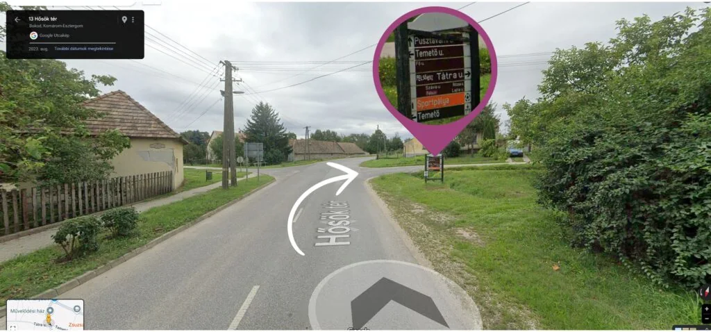 A művelődési ház után következő lehetőség jobbra